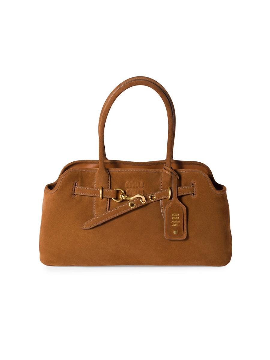 Womens Aventure Suede Shoulder Bag Product Image