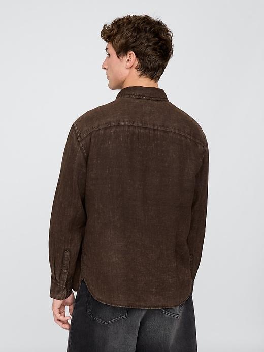 100% Linen Classic Shirt Product Image