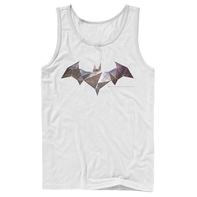 Men's DC Comics Batman Geometric Classic Logo Tank Top, Size: Small, Grey Product Image