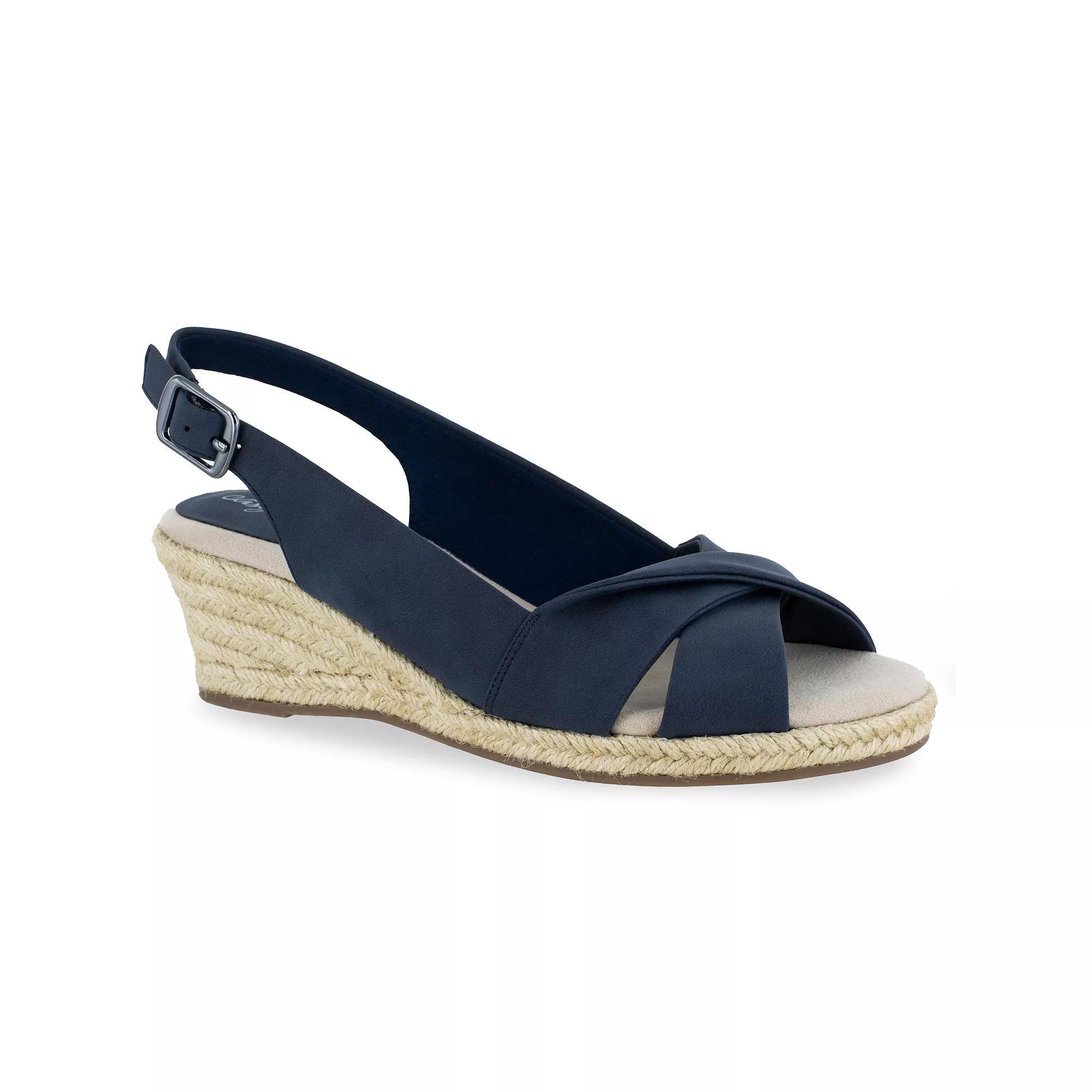 Easy Street Maureen Womens Espadrille Wedge Sandals Product Image