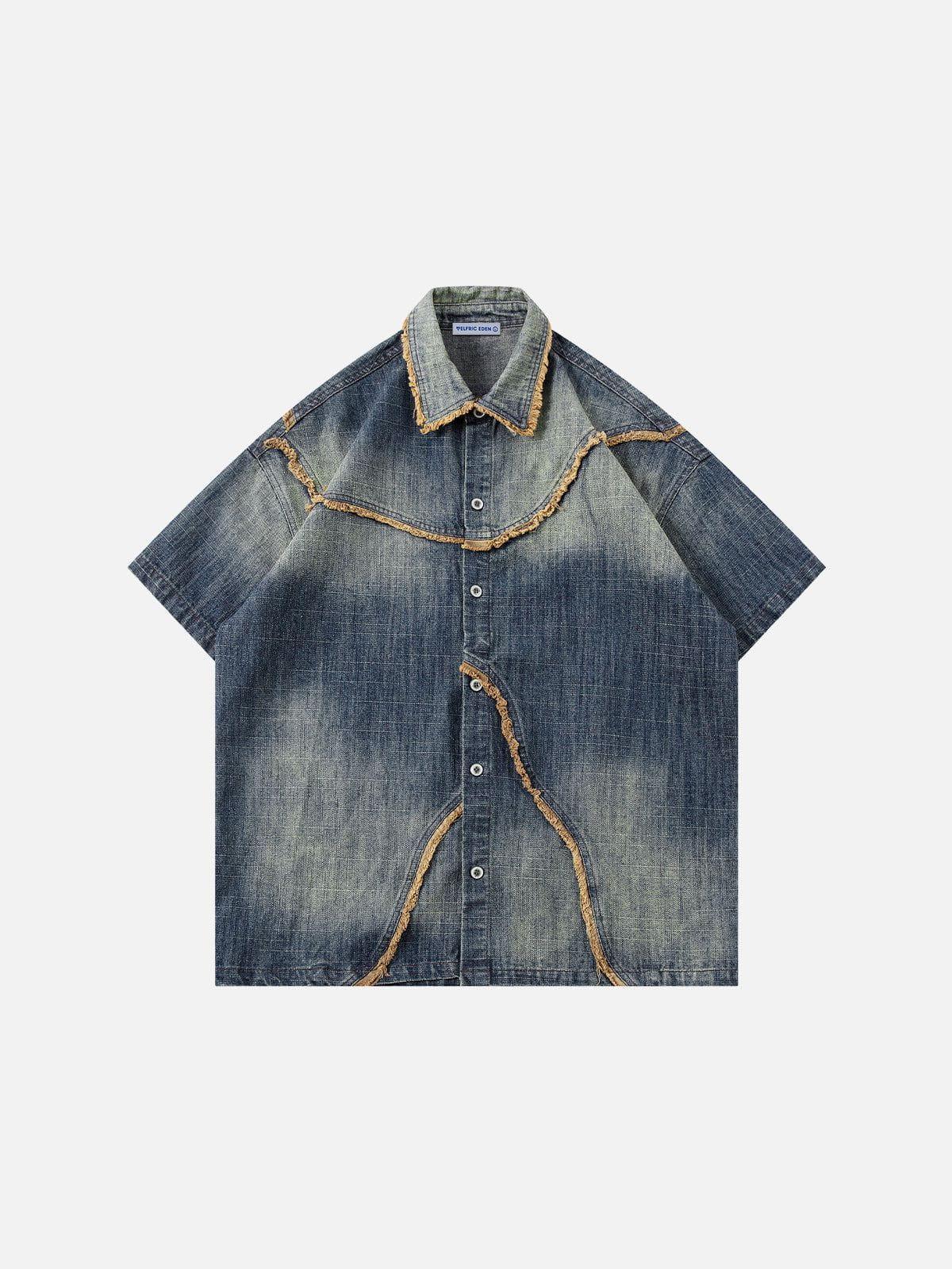 Aelfric Eden Fringe Washed Short Sleeve Shirt Product Image