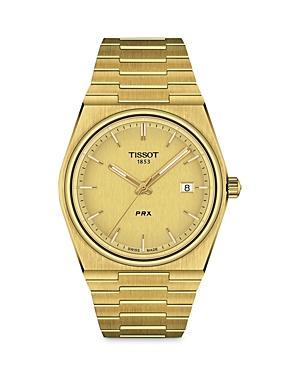 Tissot Mens Prx Automatic Stainless Steel Tonneau Bracelet Watch Product Image