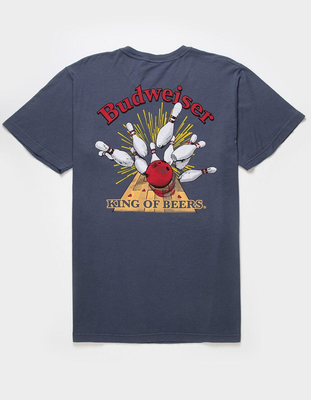 BUDWEISER Bowling Break Mens Tee - NAVY Product Image