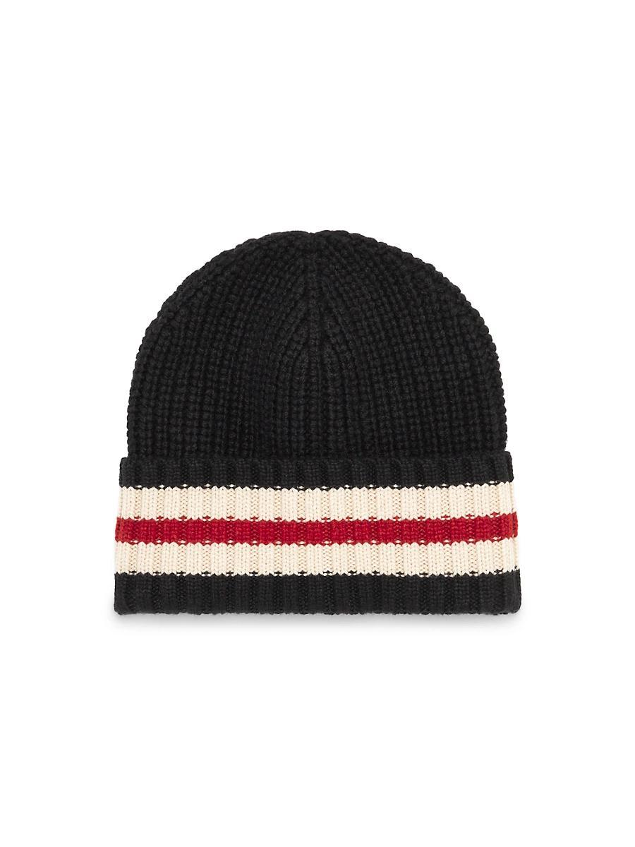 Womens Cashmere Feather Yarn English Rib Knit Beanie Product Image