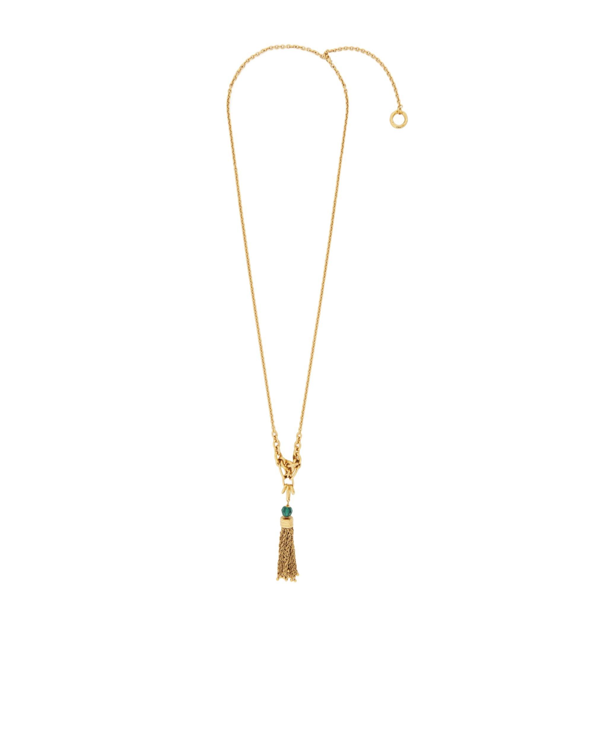 CHLOÉ Pompoms Pendant Necklace In Gold Product Image