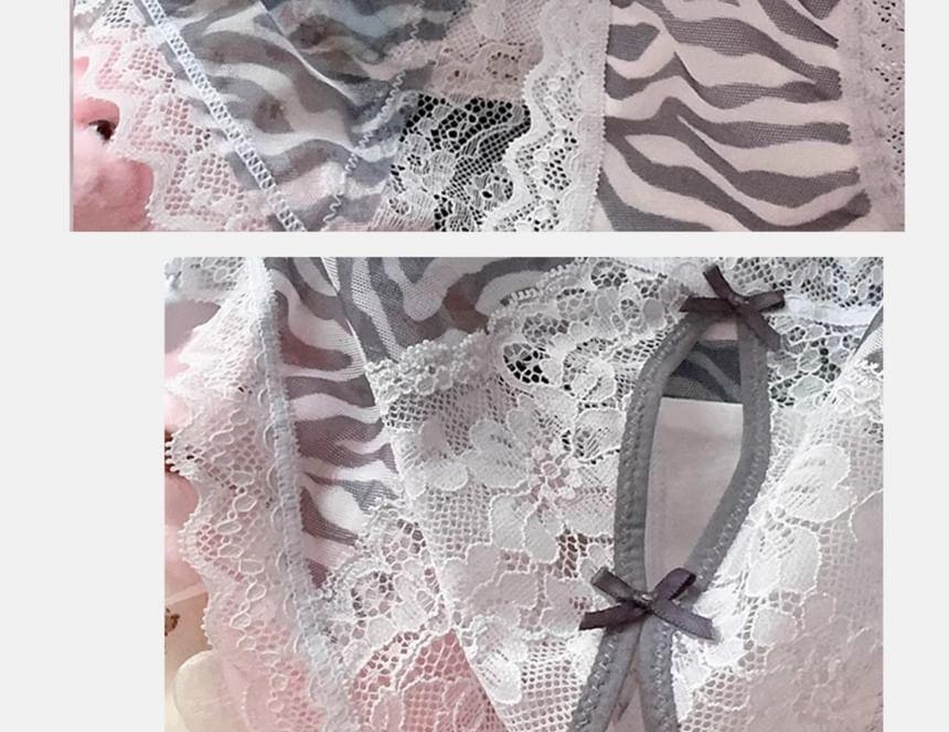 Leopard Lace Panties Product Image