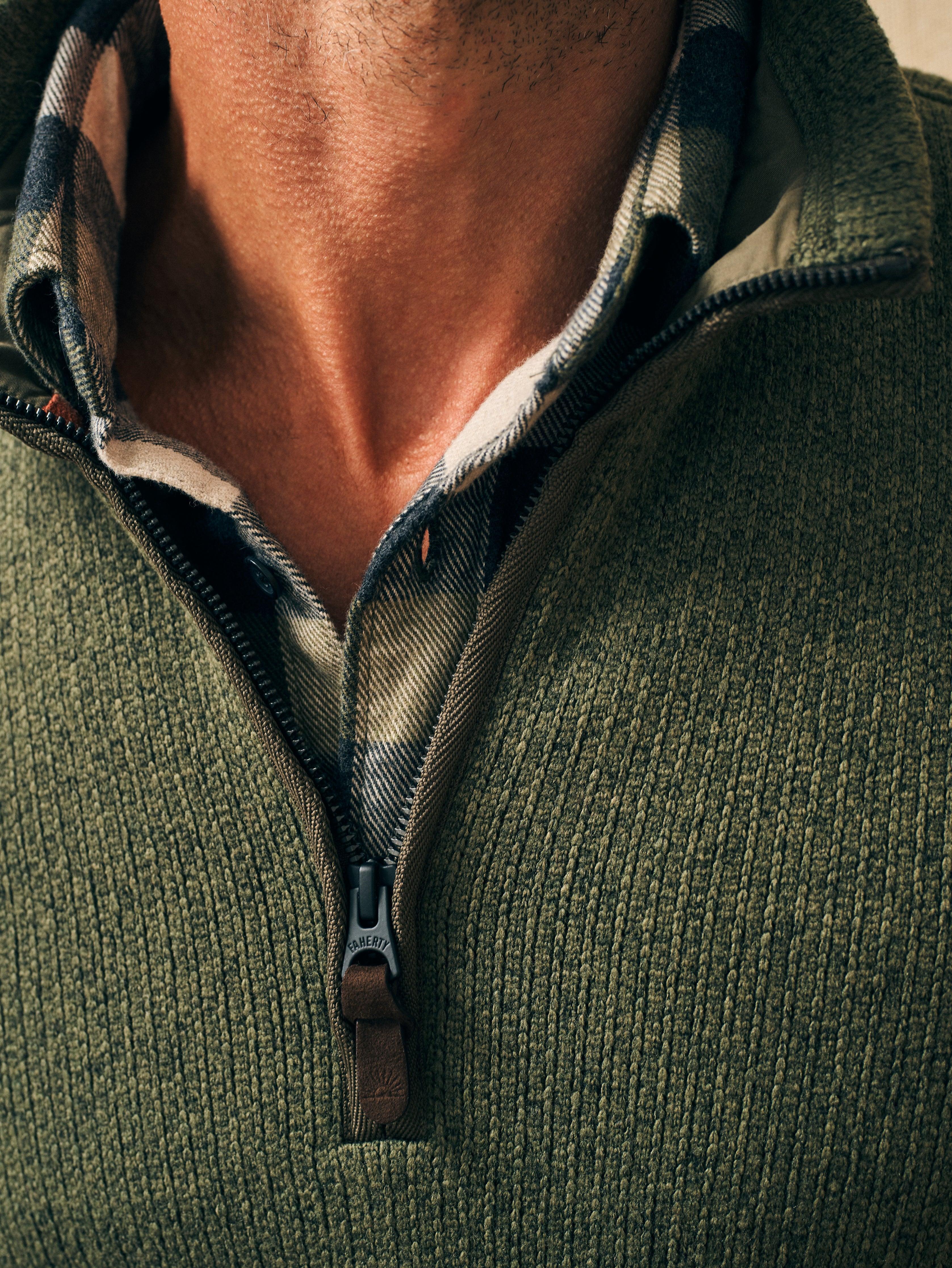 Sweater Fleece Quarter Zip - Maine Forest Male Product Image