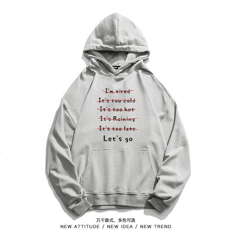 Cartoon Print Pocket Detail Oversized Hoodie Product Image