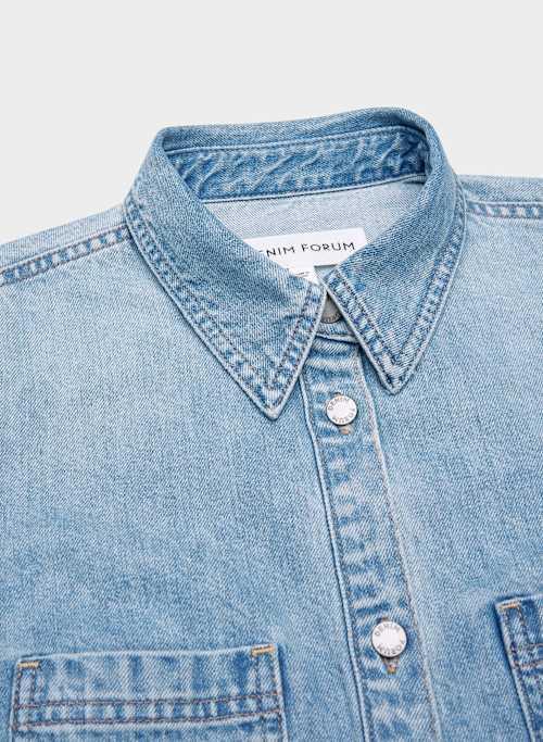 the 90s sculpt denim shirt Product Image