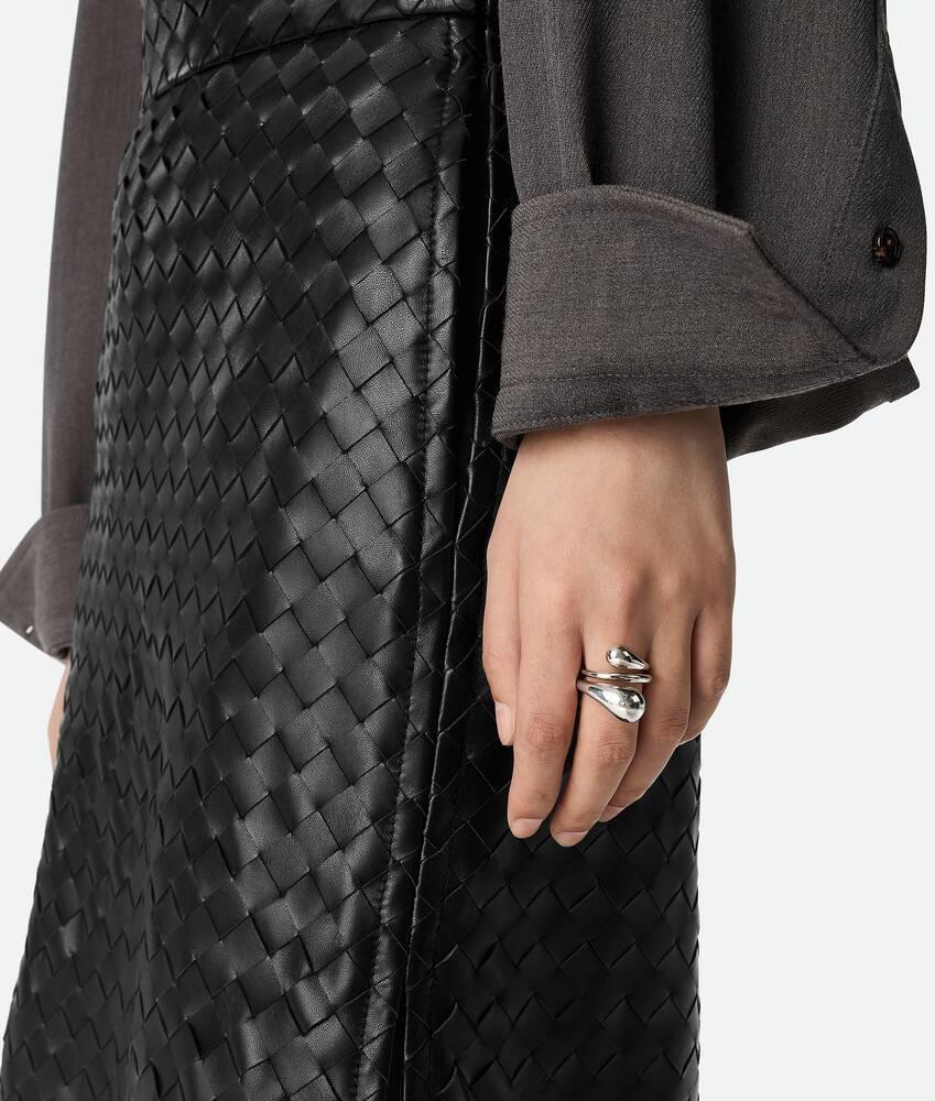 Women's Drop Ring in Silver Product Image