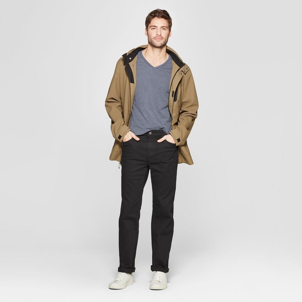 Mens Straight Fit Jeans - Goodfellow & Co Solid Black 40x30 Product Image