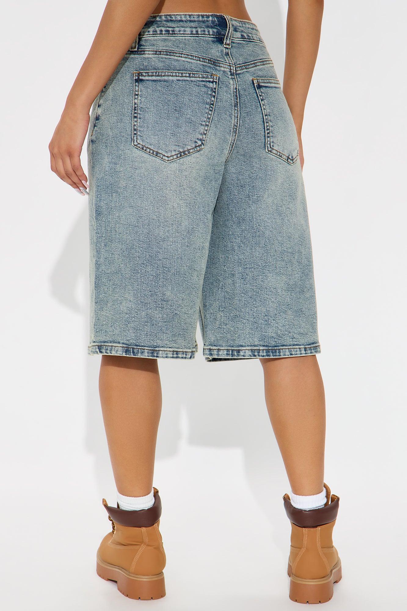 Surrey Low Rise  Denim Jort - Vintage Wash Product Image