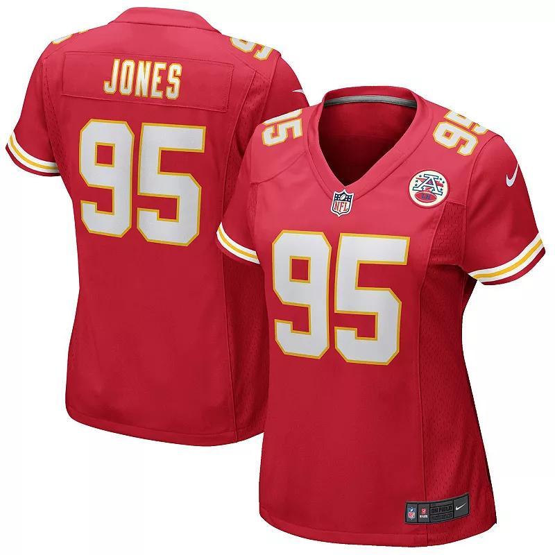 Women's Nike Chris Jones Red Kansas City Chiefs Game Jersey, Size: Small Product Image