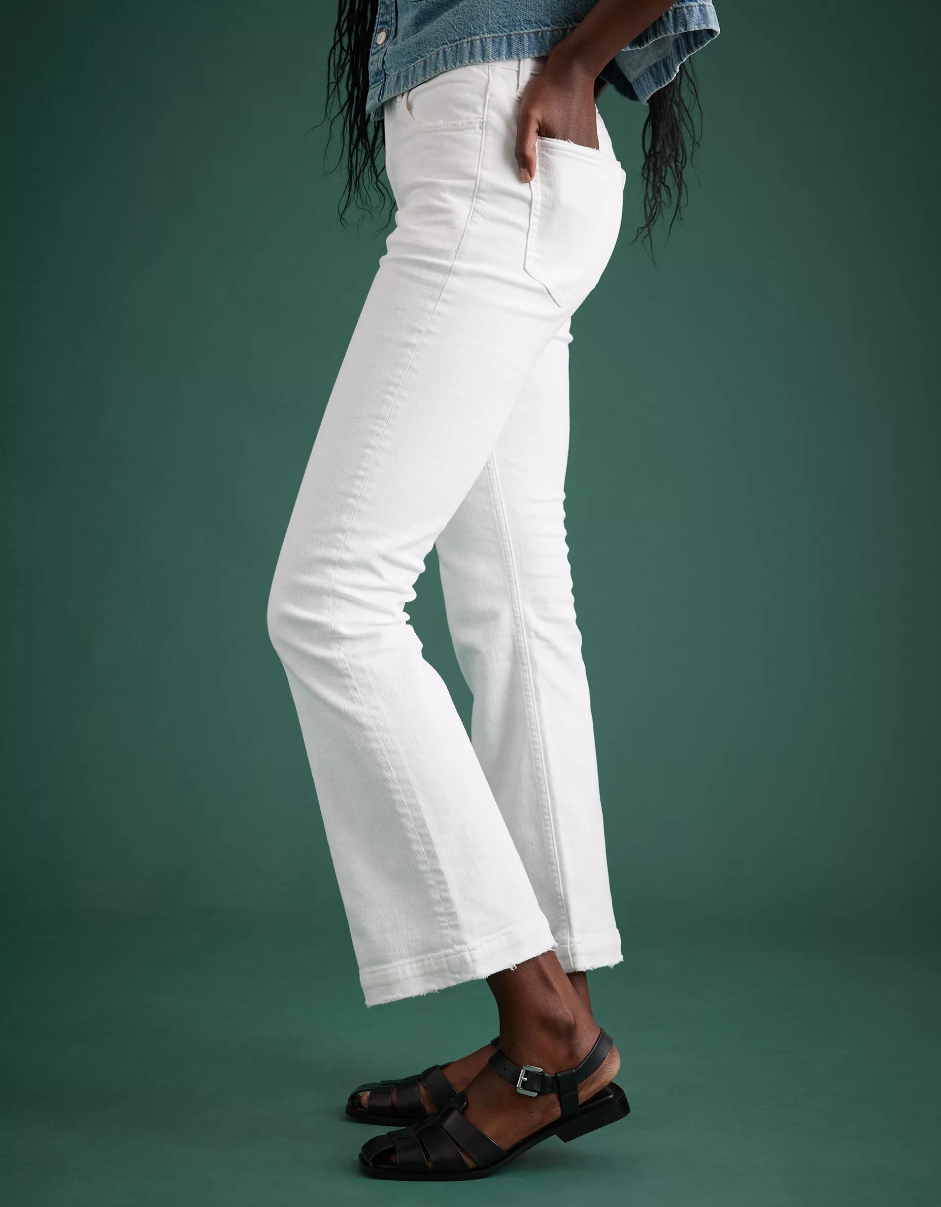 AE77 Premium Crop Flare Jean Product Image