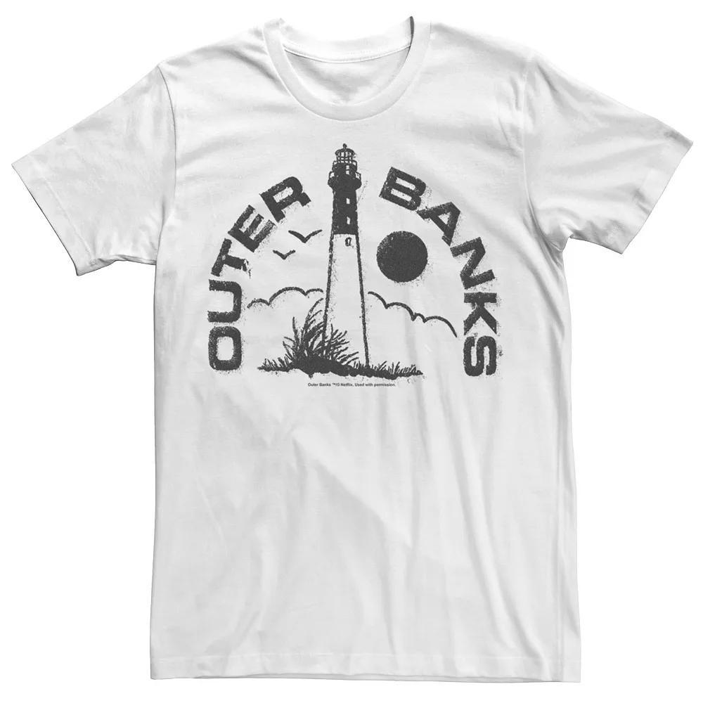 Men's Outer Banks Landscape Stamp Tee, Boy's, Size: XL, White Product Image