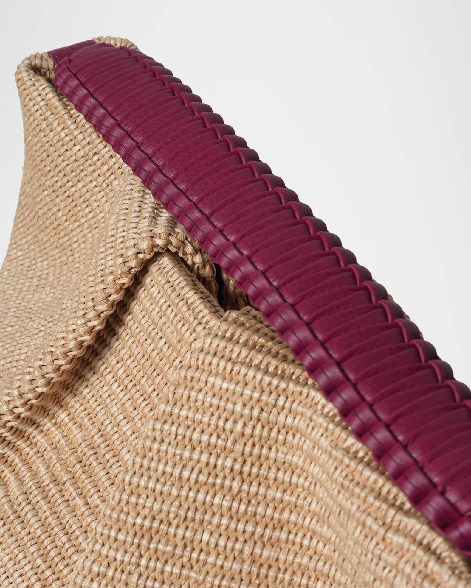 Maxi Pleated Woven Clutch Bag Product Image