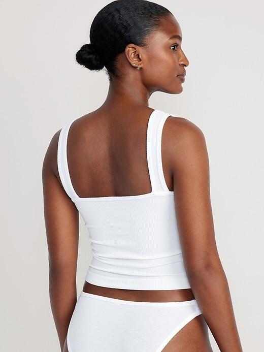 Rib-Knit Seamless Tank Top Product Image