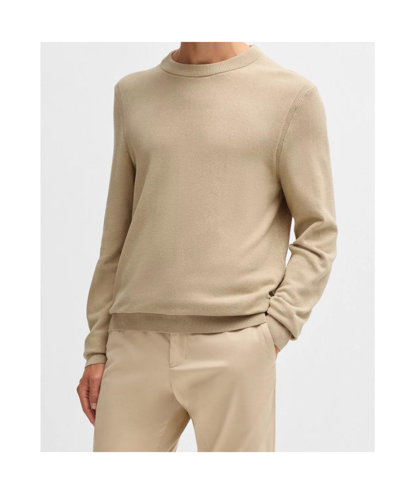 HUGO BOSS Long-sleeved Sweater In Nude Product Image