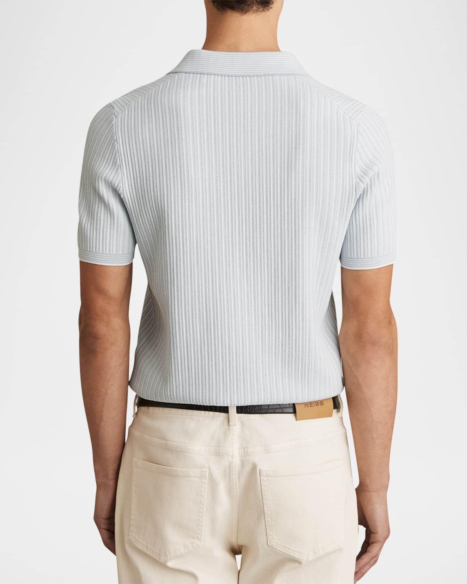 Men's Lancaster Stripe Open Collar Shirt Product Image