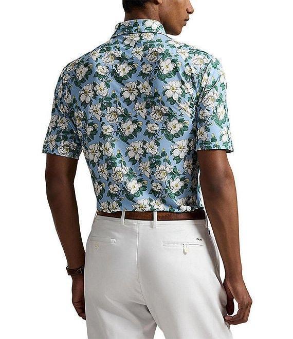 Polo Ralph Lauren RLX Classic Fit Floral Print Performance Stretch Short Sleeve Polo Shirt Product Image