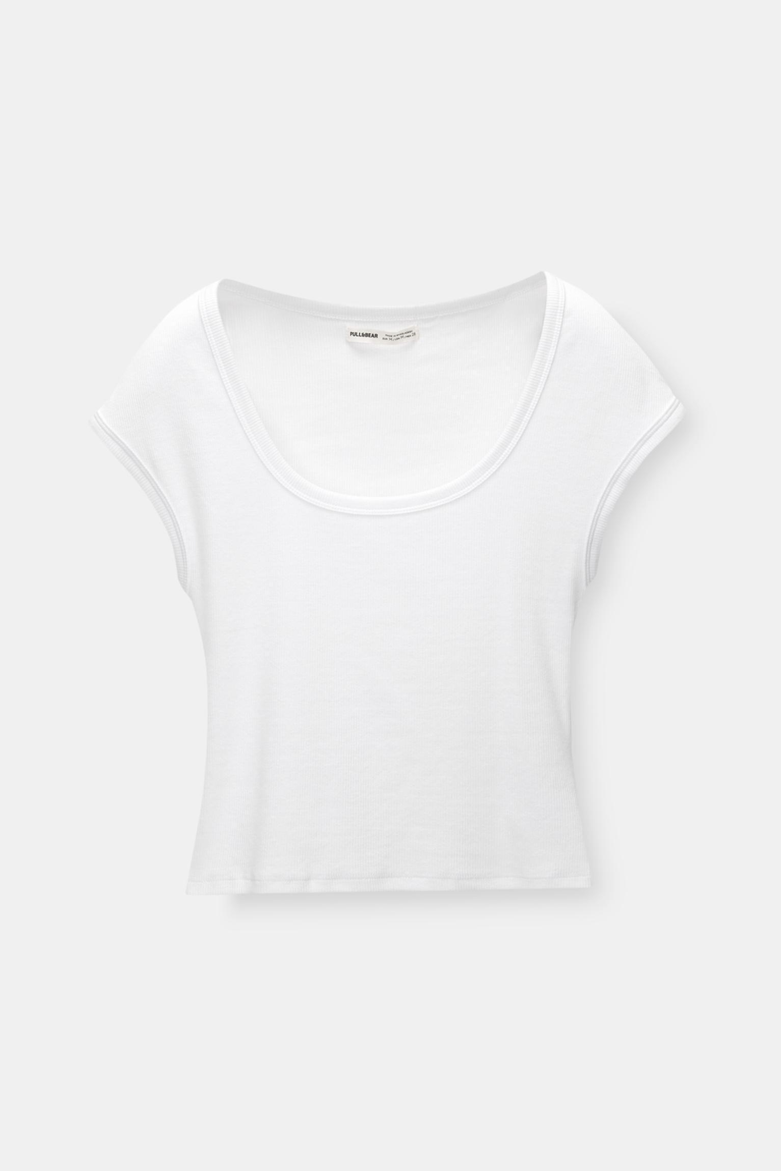 Ribbed short sleeve T-shirt Product Image