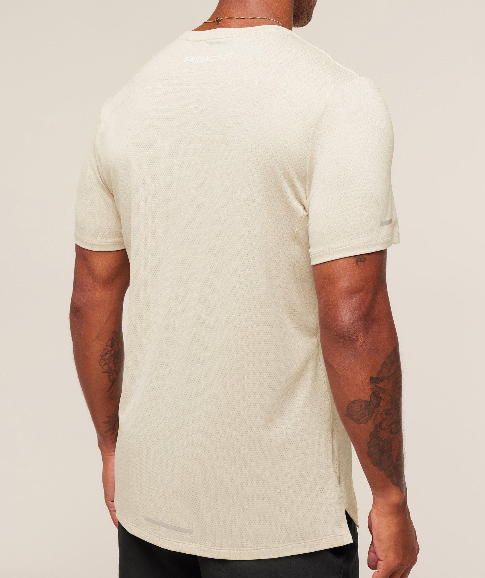 Gymshark Running T-Shirt - Pebble Grey Male Product Image