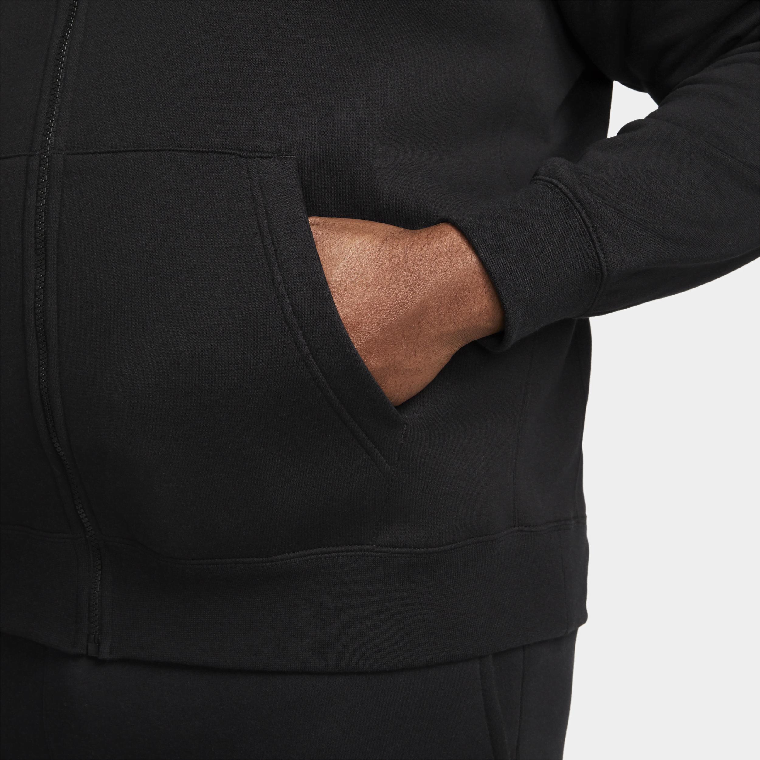Mens Nike Sportswear Club Fleece Full-Zip Hoodie Grey Heather Product Image