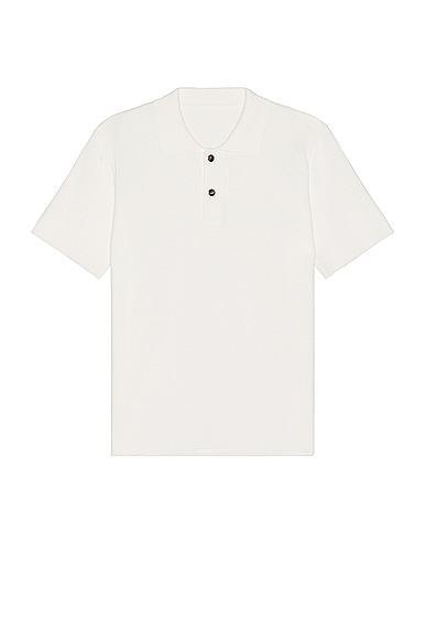 JACQUEMUS Le Polo Maille in White Product Image