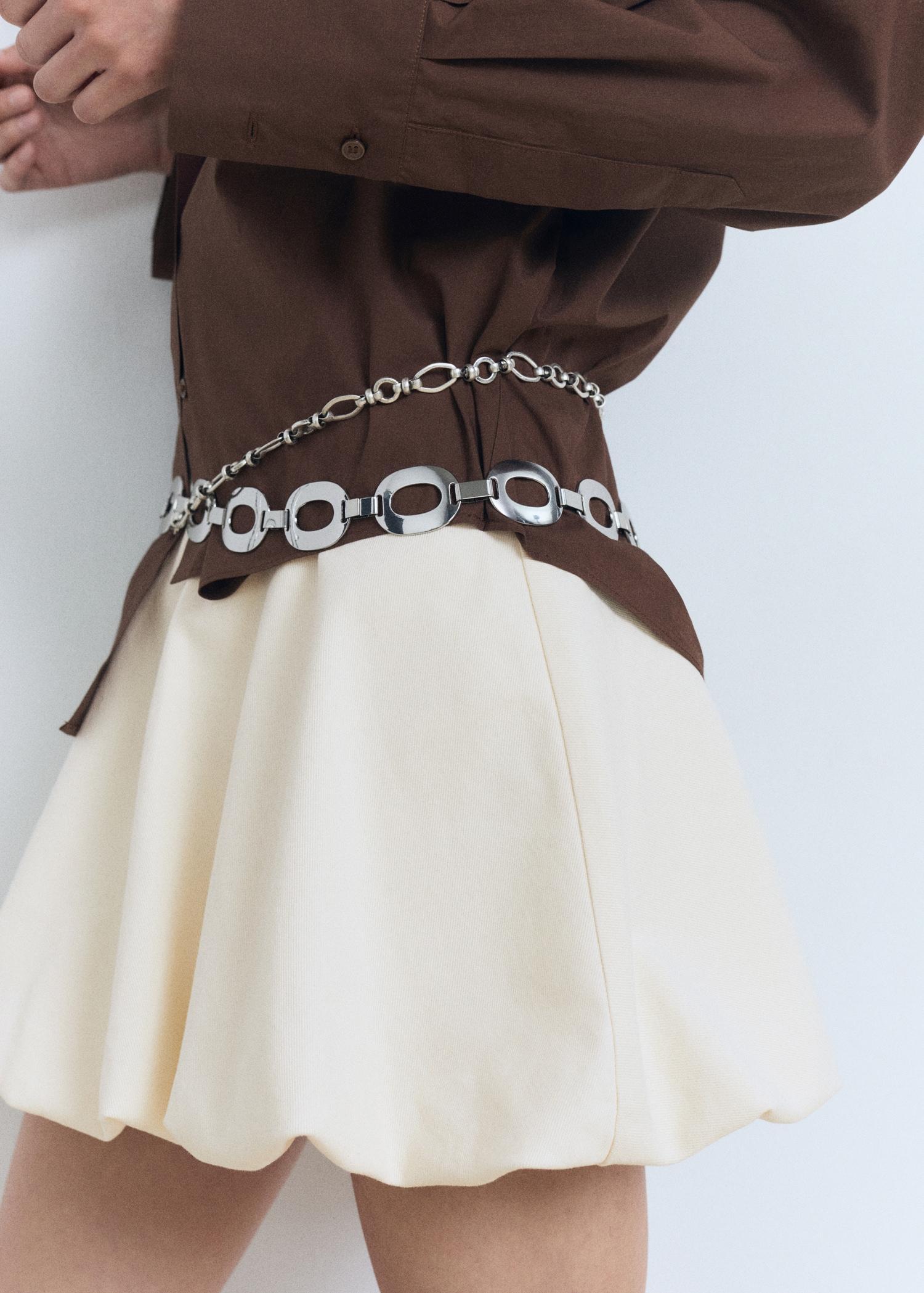 Mini balloon skirt - Women | MANGO USA Product Image