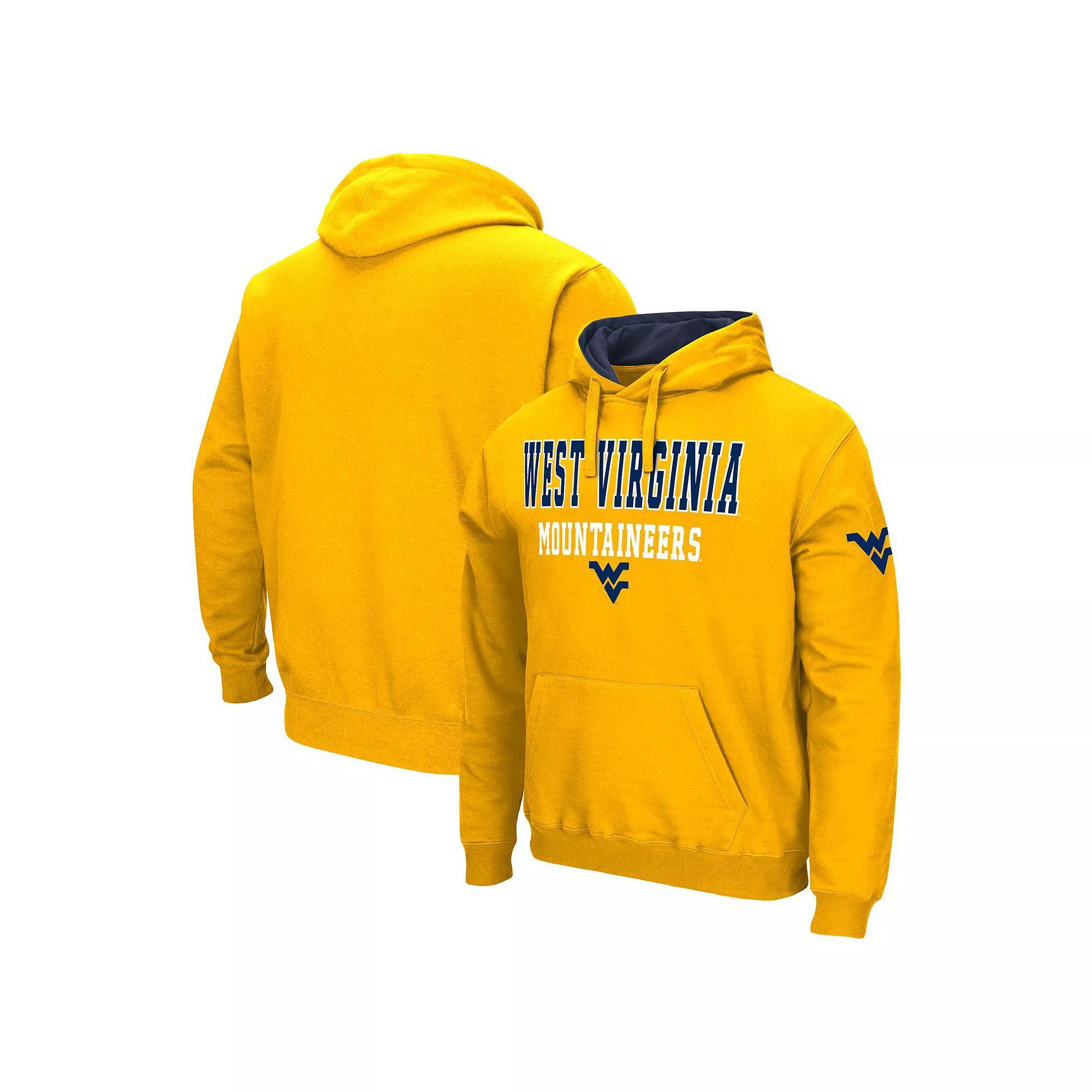 Men's Colosseum Gold West Virginia Mountaineers Sunrise Pullover Hoodie, Size: Medium Product Image