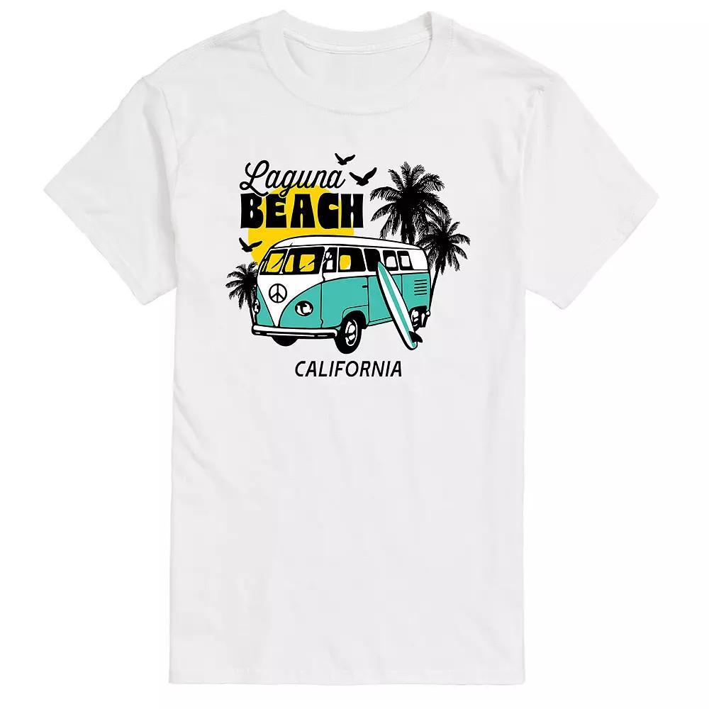 Big & Tall Laguna Beach California Graphic Tee., Men's, Size: XXL Tall, White Product Image