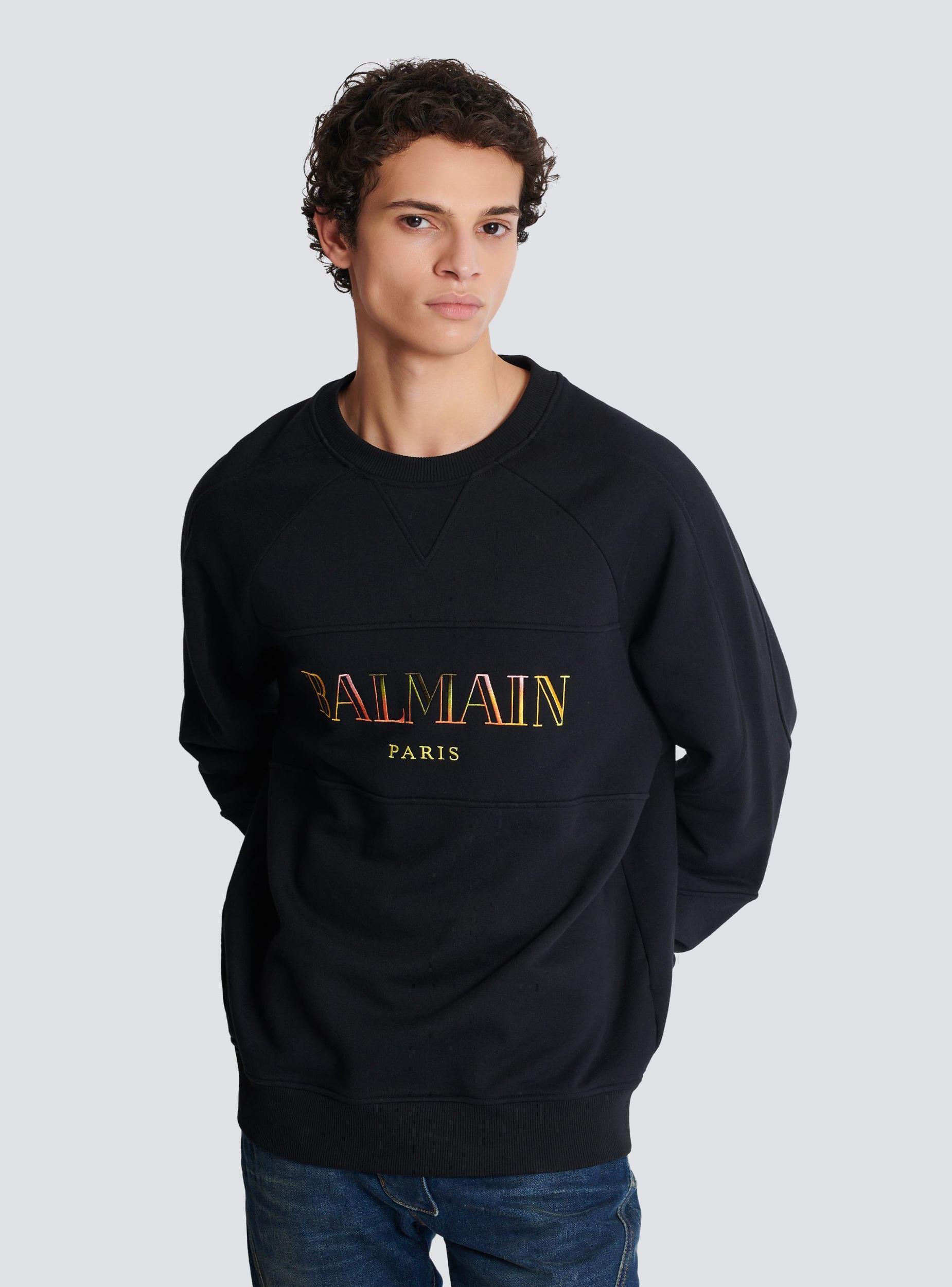 Vintage Balmain embroidered oversized sweatshirt Product Image