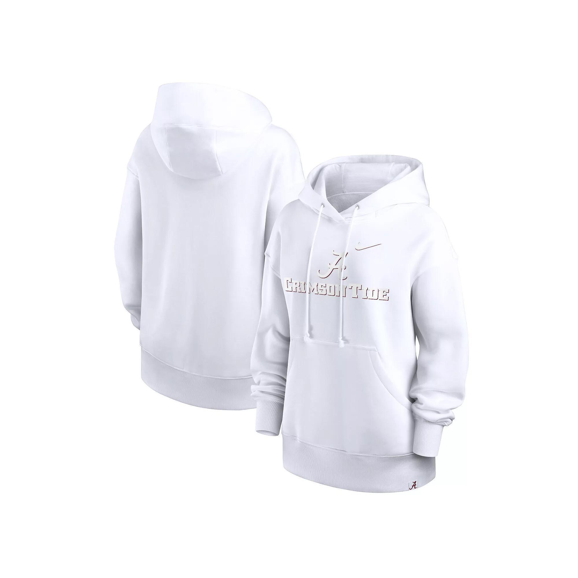 Women's Nike  White Alabama Crimson Tide Phoenix Pullover Hoodie, Size: Large Product Image