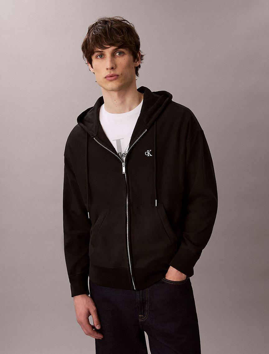 Premium Terry Relaxed Zip Hoodie Product Image