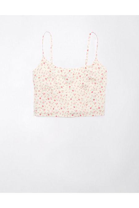 AE Cropped Corset Tank Top Women's Product Image