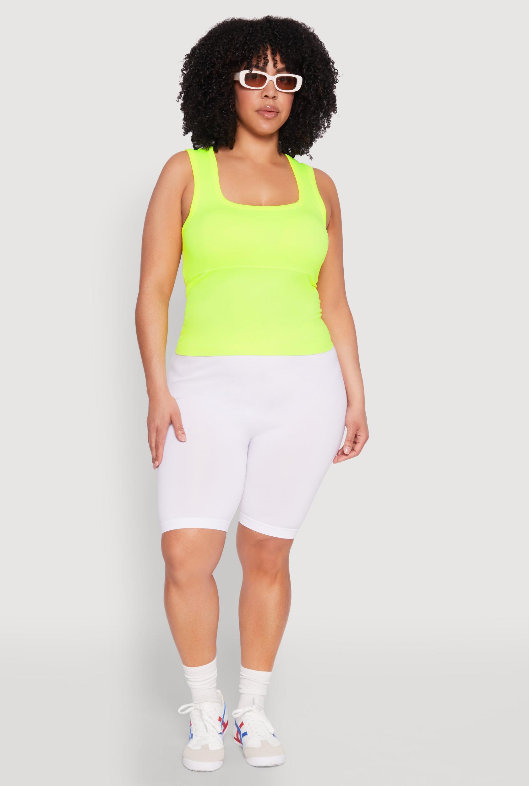 Womens Plus Size Seamless Square Neck Tank Top Product Image