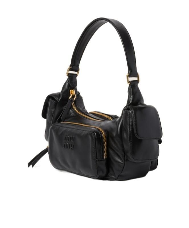 MIU MIU Leather Shoulder Bag In Black Product Image
