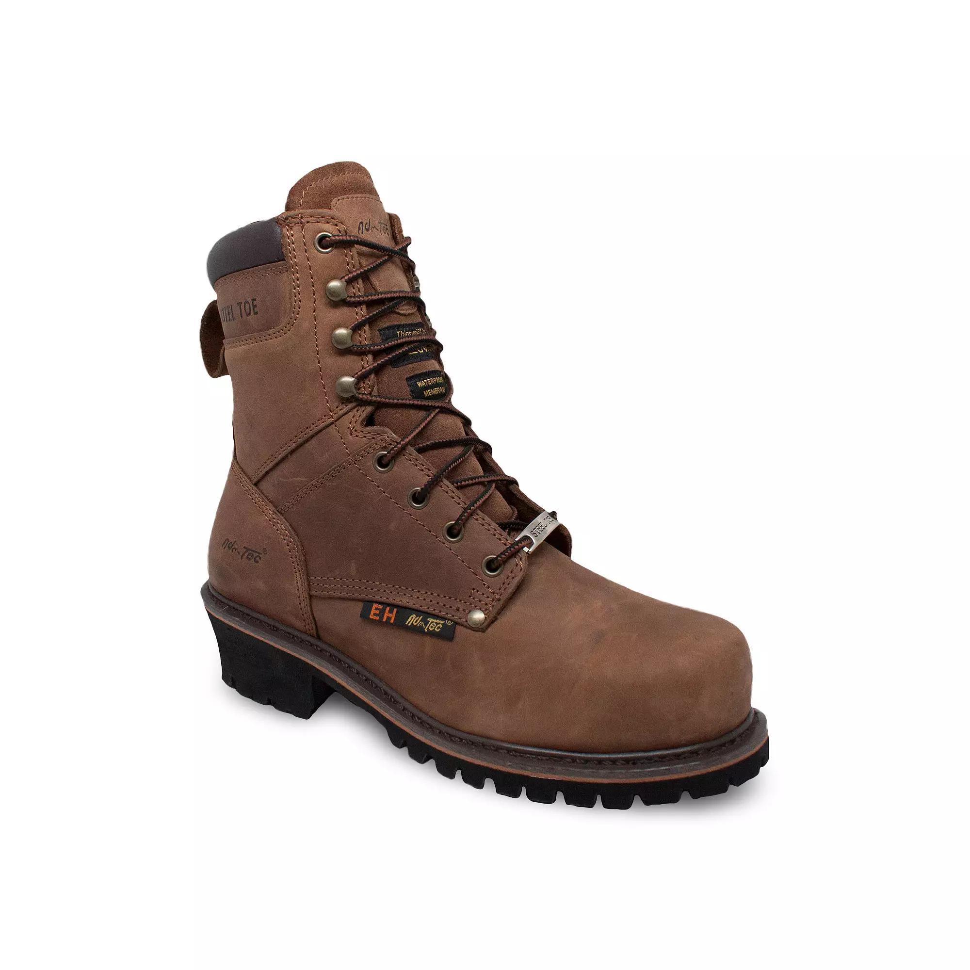 AdTec 9490 Men's Super Logger Steel Toe Work Boots, Size: 13 Medium, Brown Product Image