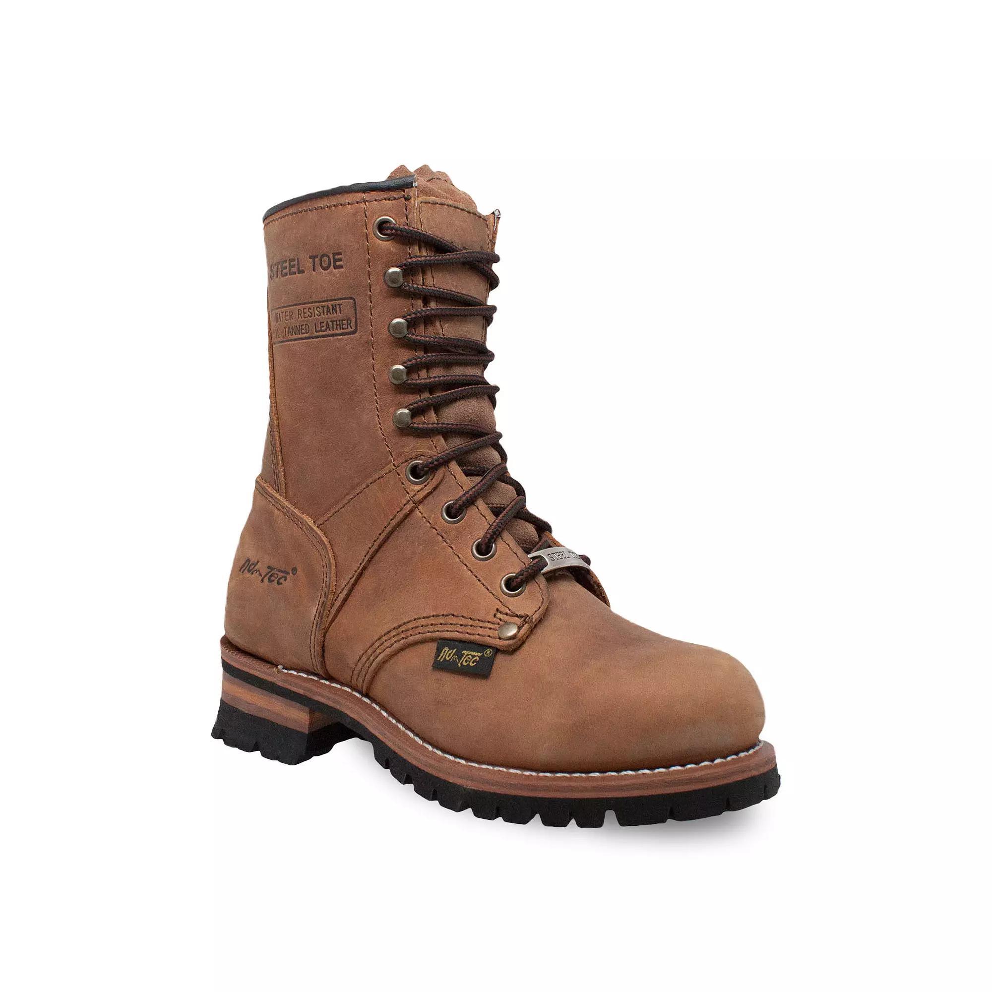 AdTec 2426 Womens Water Resistant Steel Toe Logger Work Boots Product Image