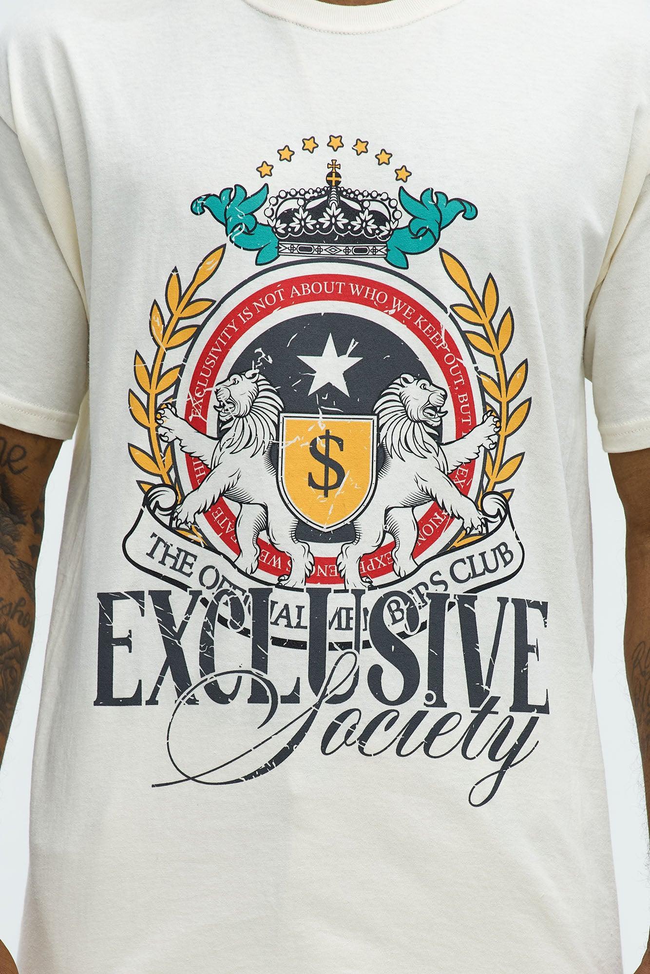 Exclusive Society Short Sleeve Tee - Natural Product Image