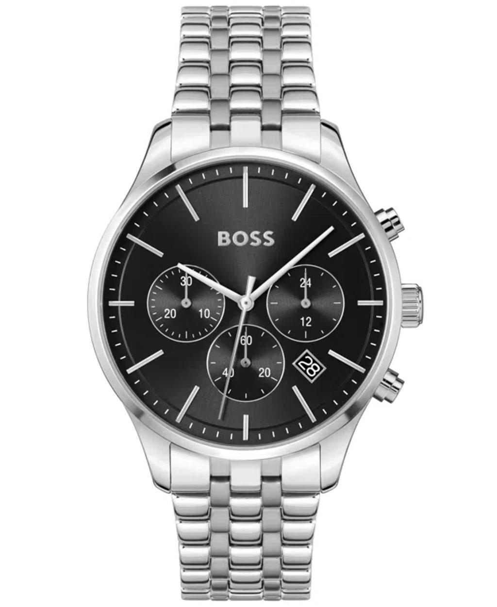 Hugo Boss Mens Avery Quartz Chronograph Stainless Steel Bracelet Watch Product Image