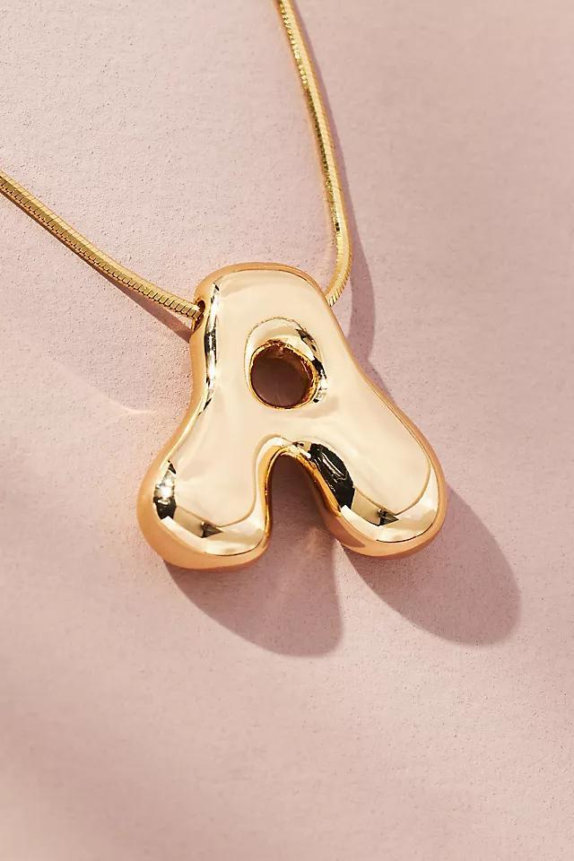 Bubble Letter Monogram Necklace Product Image