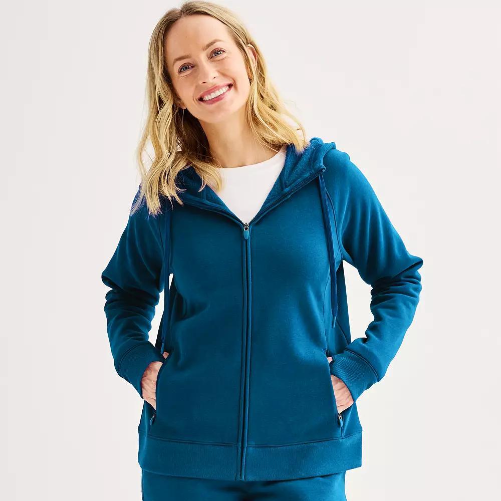 Womens Tek Gear Ultrasoft Fleece Hoodie Jacket Product Image