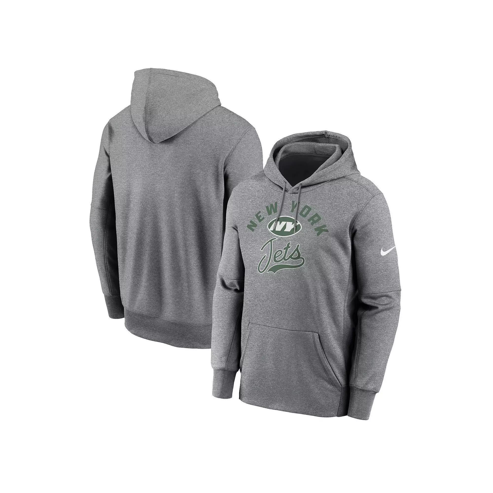 Men's Nike Heather Gray Cleveland Browns Performance Fleece Pullover Hoodie, Size: Small, Grey Product Image