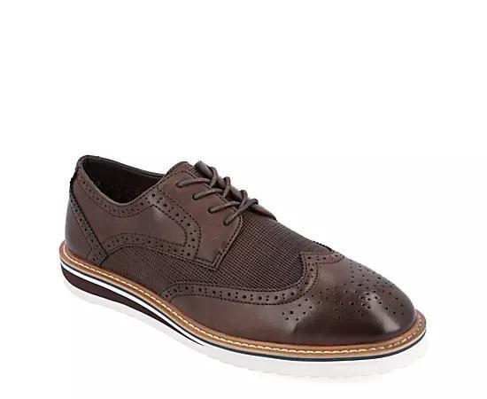 Vance Co. Warrick Wing Tip Derby Vegan Leather) Men's Shoes Product Image