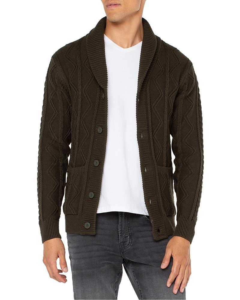 Liverpool Los Angeles Fisherman Cable Shawl Cardigan Sweater Product Image