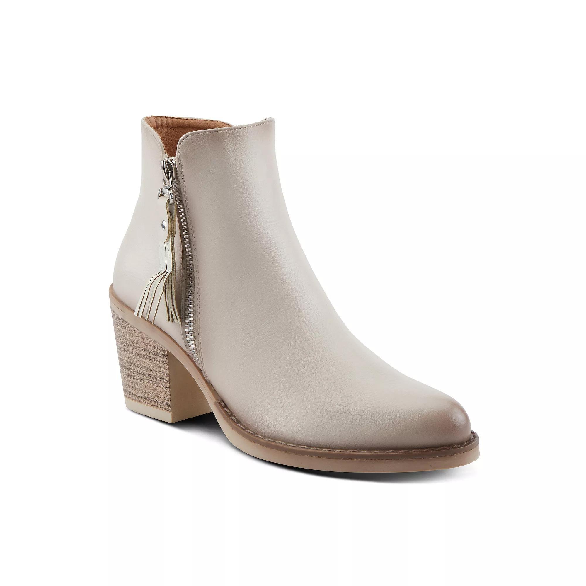 Patrizia Alrk Women's Side Zip Heeled Ankle Boots, Size: 40, Ivory Product Image