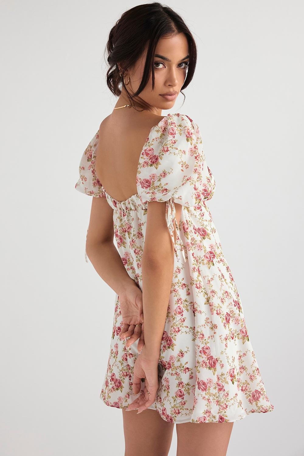Princess  rose print mini dress - sale Product Image