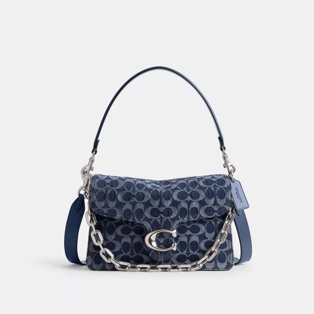 Chain Tabby Shoulder Bag In Signature Denim Product Image