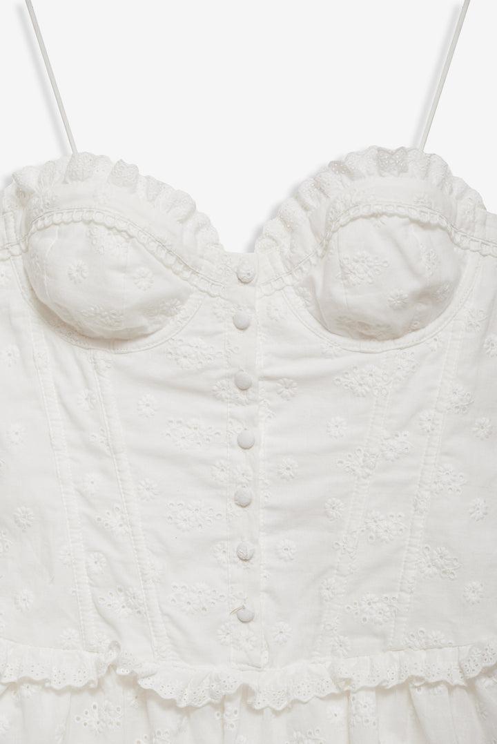 Marlowe Mini Dress — White Product Image